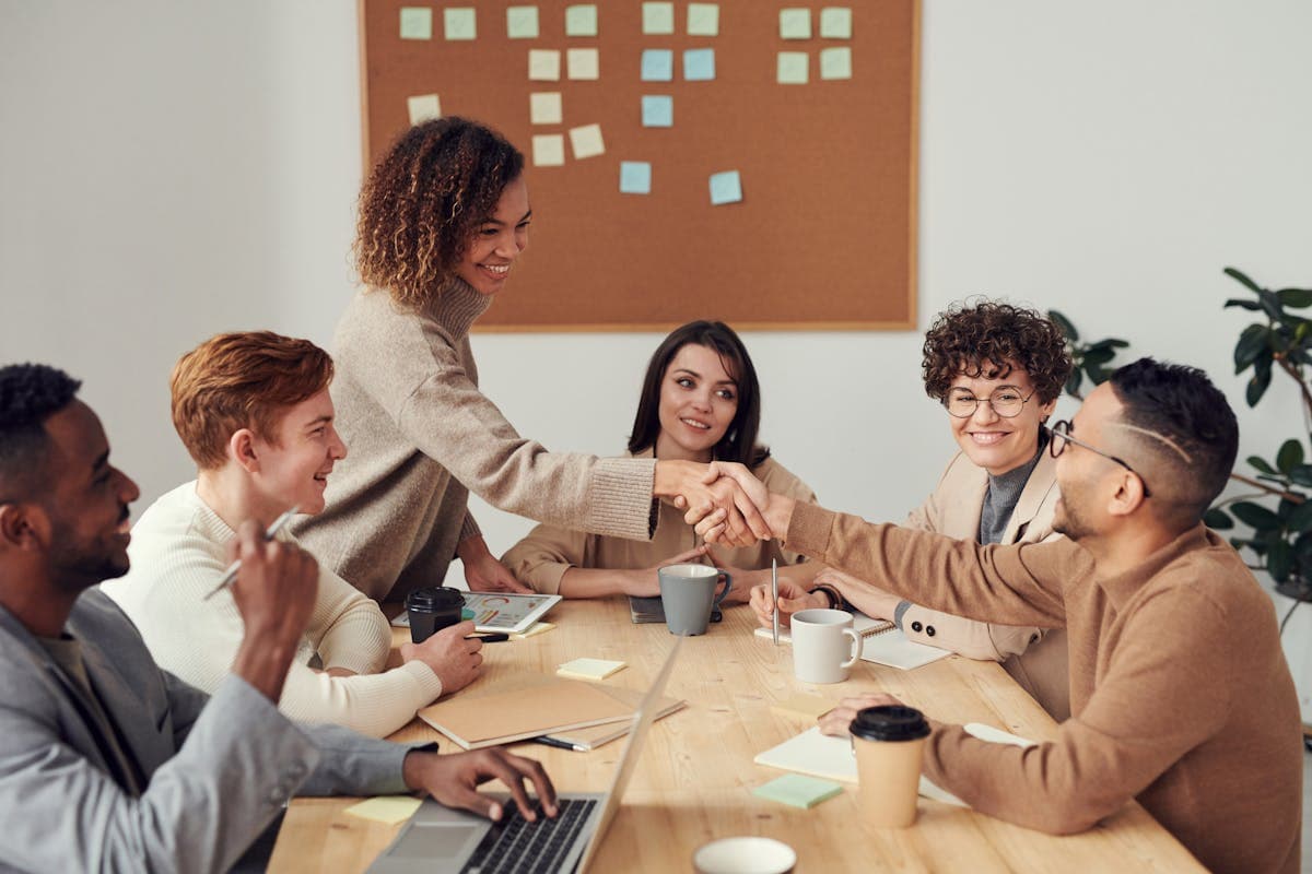 Customer care professional in consultation