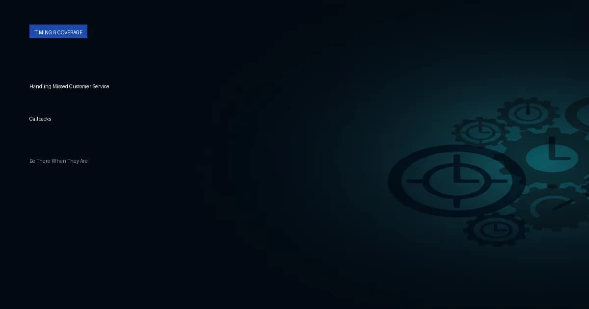 Handling Missed Customer Service Callbacks