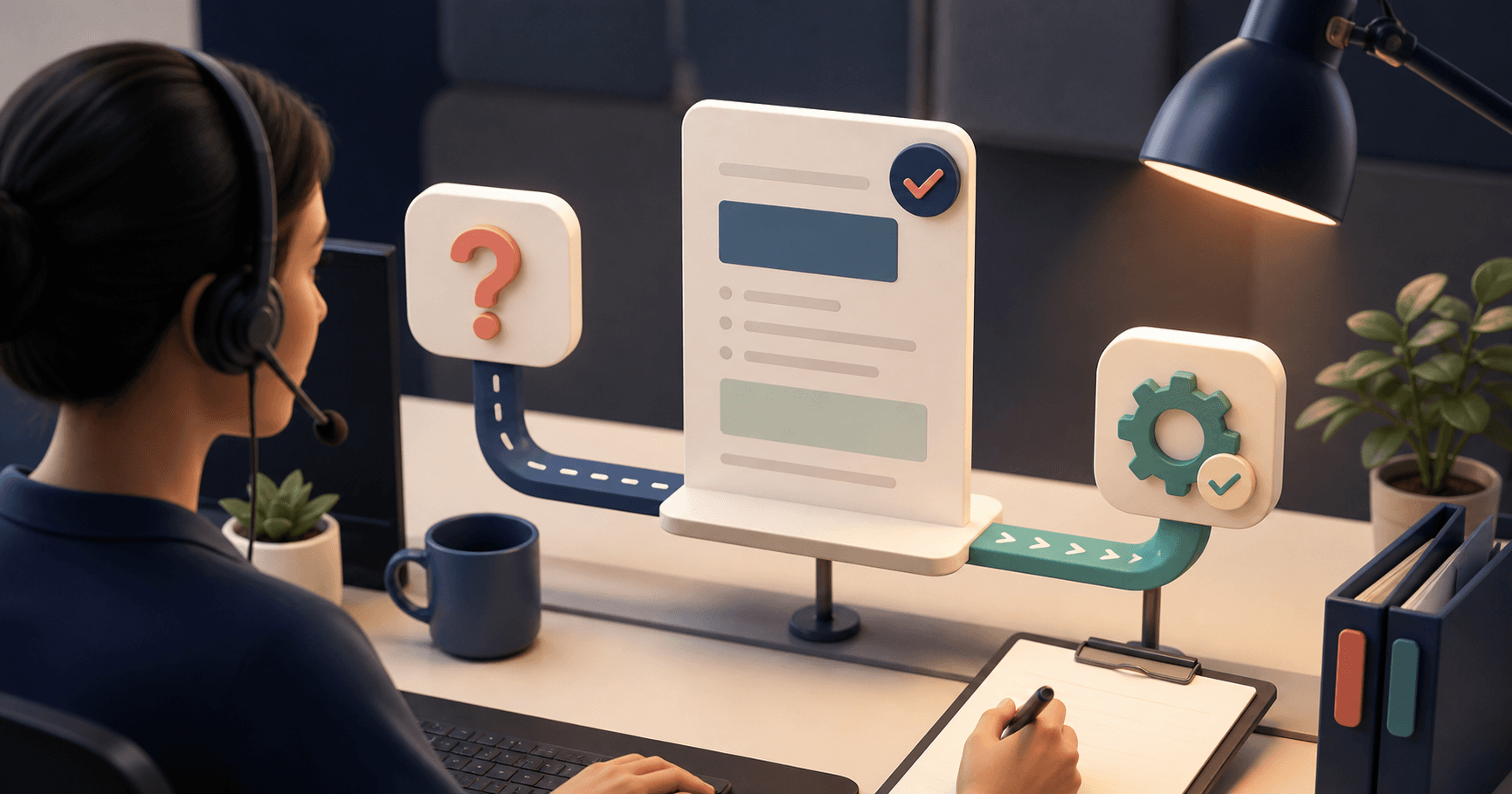 Asynchronous support messages routed by capability and urgency